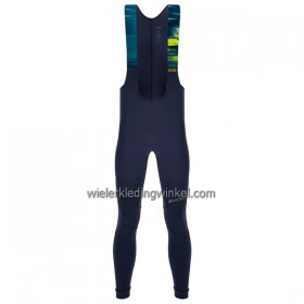Fietsbroek Lang met Bretels 2022 Ronde van Frankrijk Donkerblauw